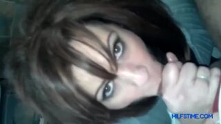 My SEXY BBW Mom Sucking my Big Cock