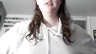 SHY CHUBBY CUTE 18YO TEEN VIRGIN TAKES HER CLOTHES OFF AND SHOWS BOOBS