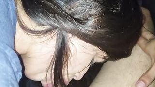 Girlfriend Swallowing in Car Reupload