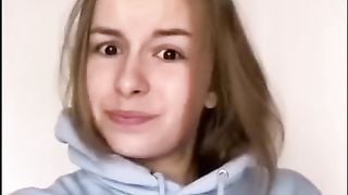 19 Year old Girl Fingered on Tiktok