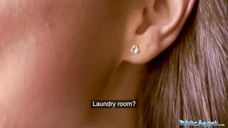 Public Agent Tight Body Tourist Fucked in Folks Basement while Moms Upstairs