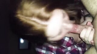 My BBW girlfriend having dessert