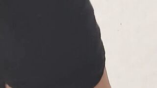 Slutty Teen doesn't know she's Exposing her Pussy Mound in Public