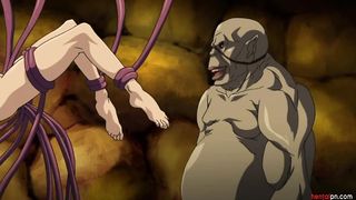 Monstrous bull gives a hard pounding to hot anime babe