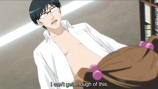 Young people stay to study and do an anal gangbang | Anime hentai