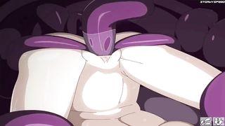 Blonde Bitch Fucked by Monster (Hentai)