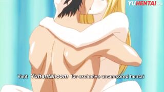 Busty blonde teen likes to do anal | Hentai uncensored