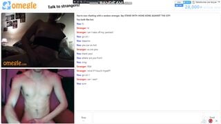 Hot Blonde MILF Big Tits on Omegle Jerking off on me