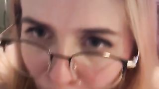 Getting my Cum Milked and Drank by my Innocent looking GF w Fat Tits