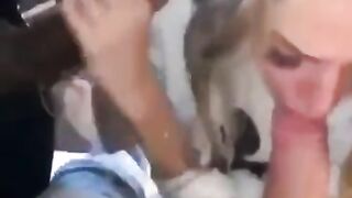 Cheating Wife Sucks Dick while She’s Home alone