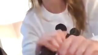 Cheating Wife Sucks Dick while She’s Home alone