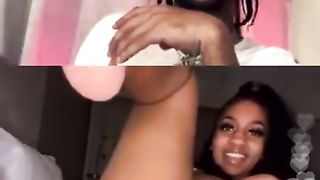 EBONY THOT MASTURBATES ON RAPPER GOLD GAD INSTAGRAM LIVE