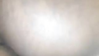 Creamy hairy ebony pussy