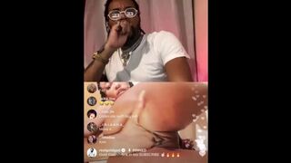 FINGERING AND FISTING PUSSY ON IG LIVE!!