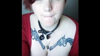 Chubby Redhead wants to be Covered in Cum