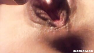 Stunning Amateur in Tune with her Body