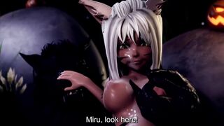 Mira & Miru (R-18) Furry Gangbang