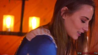 teen stepdaughter massages hot milf and seduces her - Krissy Lynn, Kyler Quinn