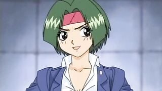 Brought to huge hentai creampie by sex machin