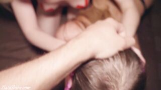 I Blowjob Dick and Hard Pussy Fuck with my Blonde Girlfriend - Group Sex