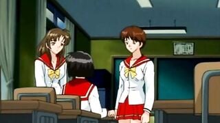 Hentai schoolgirl is again to fuck rod