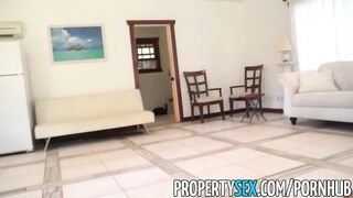 PropertySex - Hot Asian Tenant with Big Tits Fucks her Landlord