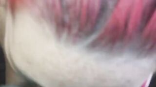 Neighbor Sucks the Cum out my BBC in the Car while her Husband inside