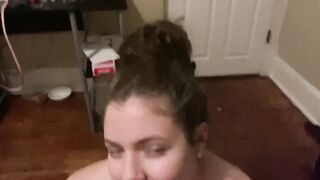 Best Blowjob ever with Gfs Big Natural Tits Teen Roomate