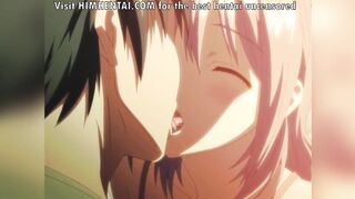 Young man with small tits fucks until cumming | Anime hentai