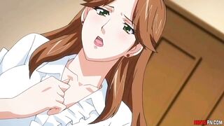 KinkySon makes Horny Mommy Swallow his Huge Rod | Hentai Anime