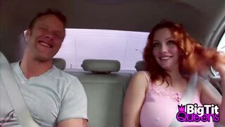 Redhead Rebecca Exposing her Sweet Big Tits