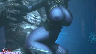 Hardcore Huge Cock Monster Fucking Sexy Anime Girl