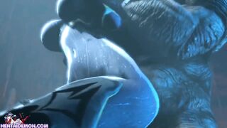 Hardcore Huge Cock Monster Fucking Sexy Anime Girl