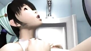 Umemaro 3D Vol 12 Tadaima Osouji Chuu Work in