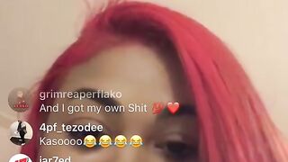 Red Mulatto Shows and Plays with Pussy on g Live