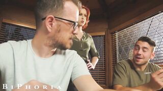 Biphoria - Students Have Bisexual Threesome With Redhead Teacher