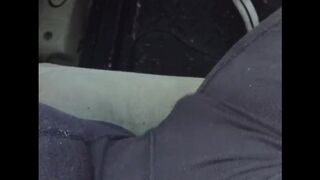 Cumming in my Car after Work