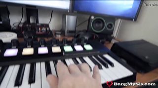 Stunning Petite Stepsis Dicked By Horny Bro & Swallows His Cum