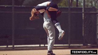 TEENFIDELITY - Kirsten Lee Creampied By Softball Coach