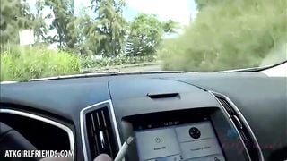 You finger fuck Nina Sky in the car (POV Style)