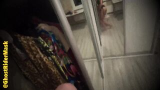 Pov. Pegging in the Wardrobe