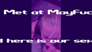 Huge Cum Load Facial after Public Blowjob POV