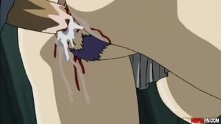 Pretty Girl Lose her Virginity in a Gangbang | Anime Hentai