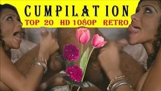 IMMORTAL TOP 20 CUMPILATION HD 1080p she Finishes Blowjob - VINTAGE Pornstars Blowjobs Cum in Mouth