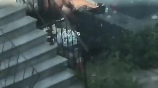 Crackhead Fucks for $10 outside