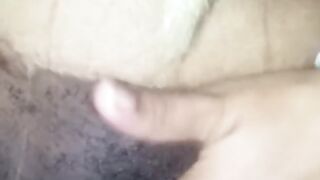 Latina Ebony with Blonde Hair and Pretty Pusy Plays with a Dildo on Bed and Gets her Pussy so Wet