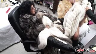 Chubby Mature Lesbians Strapon Fuck with Fur and Mohair