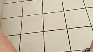 wife masterbates in toilet at work