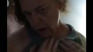Lustful Grandma Refused to let Young Cock Pull out