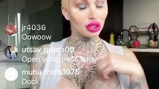 Huge Boobed Whore has a Nip Slip on Instagram Live (Mary Magdalene)